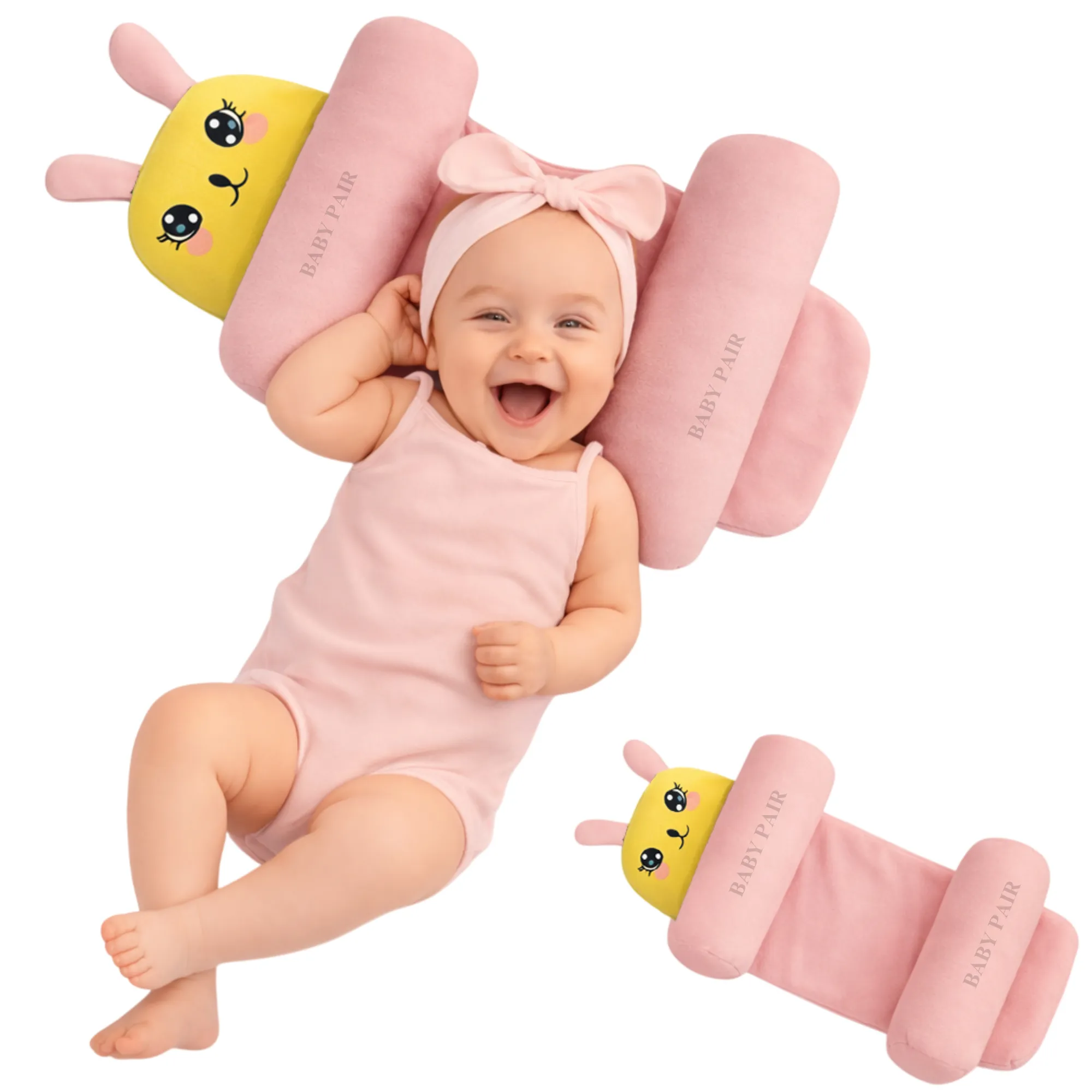 Baby sleeping pillow Light Pink